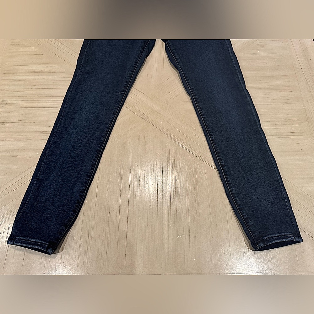 EXPRESS Mid Rise Dark Wash Skinny Jeans – Size 6 Regular - Picture 8 of 16
